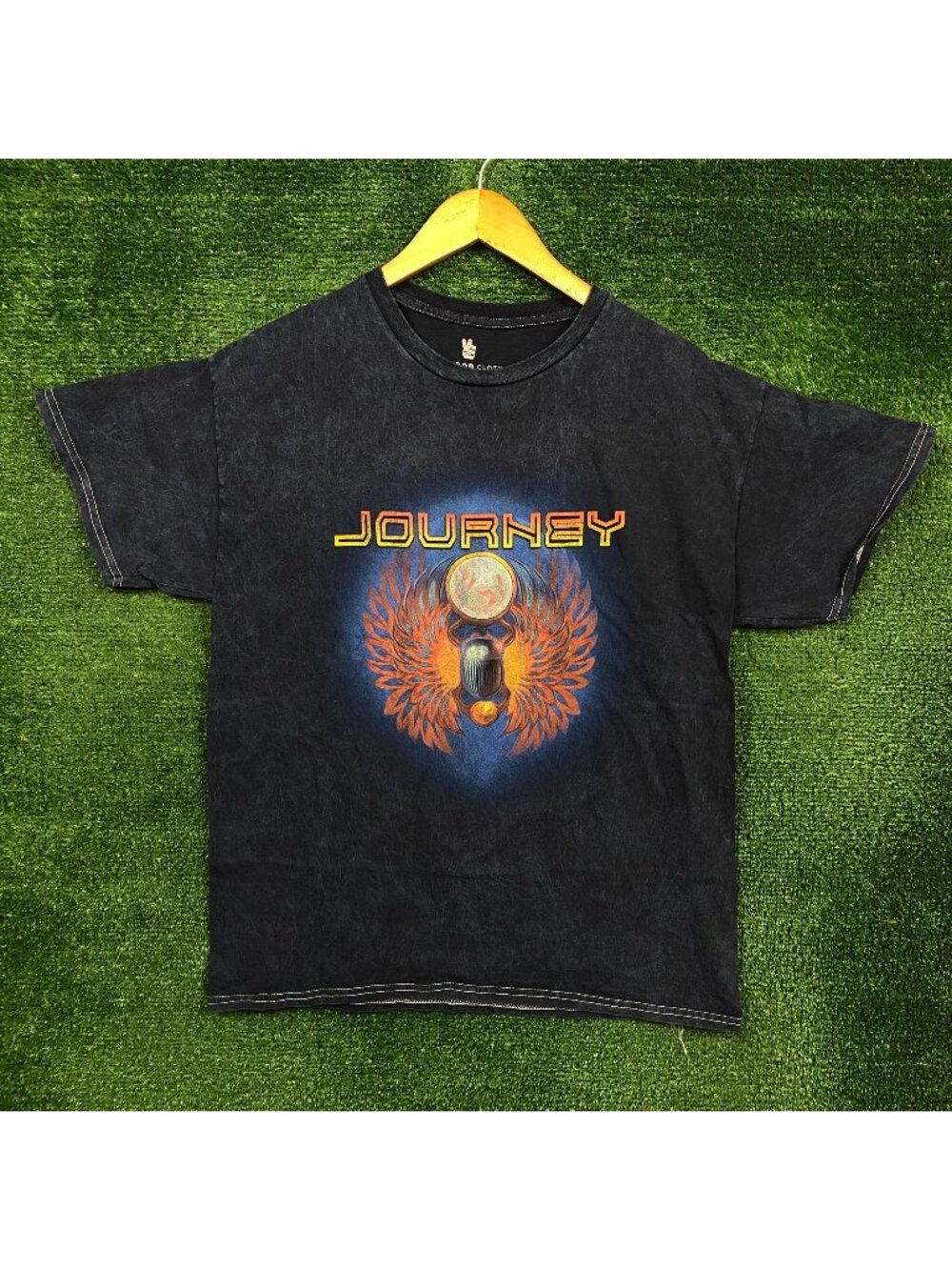 Journey Captured Album Rock Band Mineral Wash T-Shirt Size Medium